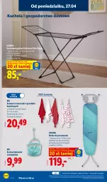 Gazetka promocyjna Lidl - Katalog ważny od 27.04 - Gazetka - ważna od 02.05 do 02.05.2026 - strona 18 - produkty: Deska do prasowania, Kuchnia, Suszarka do ubrań, Kosz, Lack, Vileda, Ręcznik, Suszarka