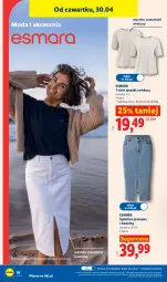 Gazetka promocyjna Lidl - Katalog ważny od 27.04 - Gazetka - ważna od 02.05 do 02.05.2026 - strona 42 - produkty: Spódnica, Sok, Gra, T-shirt, Moda, Grafika