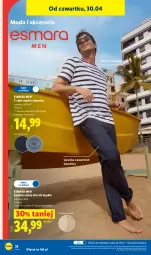 Gazetka promocyjna Lidl - Katalog ważny od 27.04 - Gazetka - ważna od 02.05 do 02.05.2026 - strona 46 - produkty: Sok, T-shirt, Moda, Spodnie