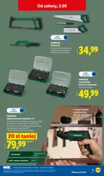 Gazetka promocyjna Lidl - Katalog ważny od 27.04 - Gazetka - ważna od 02.05 do 02.05.2026 - strona 49 - produkty: Parkside, Przewód, Tarka, Wkręt, Wkrętarka, Płyta, Akumulator