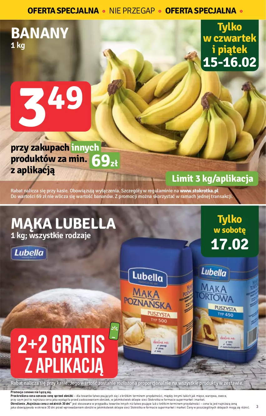 Gazetka promocyjna Stokrotka - Supermarket - ważna 15.02 do 21.02.2024 - strona 3 - produkty: Gra, Mięso, Owoce, Por, Rama, Tran, Warzywa