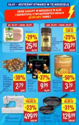 Gazetka promocyjna Aldi - Artykuły przemysłowe i tekstylia - Gazetka - ważna od 25.01 do 25.01.2025 - strona 15 - produkty: Kurczak, Mandarynki, Piernik, Kawa rozpuszczalna, Cukier, Cukierki czekoladowe, Kawa, Wawel, Tefal, Szyna, Mocca Fix Gold, Cukierki, Woseba, Fa