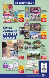 Gazetka promocyjna Aldi - Artykuły przemysłowe i tekstylia - Gazetka - ważna od 25.01 do 25.01.2025 - strona 7 - produkty: Sok, Koc, Gra, Kolorowanka, Klej, Puzzle, Pojazd, Warka, Szyna, Dzieci, Pluszak, Traktor, Mleko