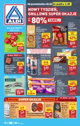 Gazetka promocyjna Aldi - Pełna oferta - Gazetka - ważna od 02.05 do 02.05.2025 - strona 1 - produkty: Piwa, Piwo, Mięso mielone, Sok, Mus, Gra, Papier, Sokołów, Papryka czerwona, Papryka, Karkówka wieprzowa, Sekator, Mięsne specjały, Kawa mielona, Kawa, Papier toaletowy, Muszynianka, Czekolada, Lavazza, Woda mineralna, Woda, Grill, Harnaś, Kiełbasa, Mięso, Kiełbasa śląska