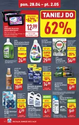 Gazetka promocyjna Aldi - Pełna oferta - Gazetka - ważna od 02.05 do 02.05.2025 - strona 28 - produkty: Jan Niezbędny, Coccolino, Tablet, Worki na śmieci, Clin, Worki na śmiec, Gillette, Fairy, Płyn do spryskiwaczy, Zmywarki, Kapsułki do prania, Tabletki do zmywarki, Fa