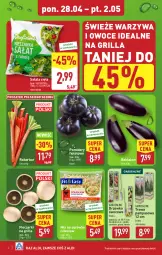 Gazetka promocyjna Aldi - Pełna oferta - Gazetka - ważna od 02.05 do 02.05.2025 - strona 4 - produkty: Piec, Warzywa, Sok, Warzywa i owoce, Sałat, Owoce, Grill, Pomidory