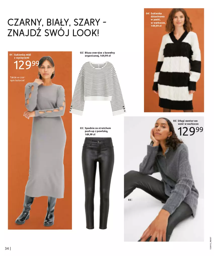 Gazetka promocyjna Bonprix - STYLOWE OBLICZA ZIMY - ważna 28.10.2024 do 28.01.2025 - strona 36 - produkty: Bluza, Koc, Spodnie, Sukienka, Sweter