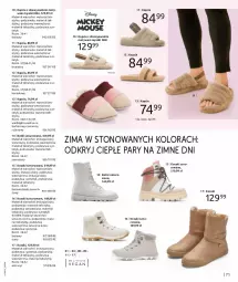 Gazetka promocyjna Bonprix - STYLOWE OBLICZA ZIMY - Gazetka - ważna od 28.01 do 28.01.2025 - strona 73 - produkty: Kapcie, Kozaki sznurowane, Kozaki, Disney, Wełna, Mysz, Rubin, Botki