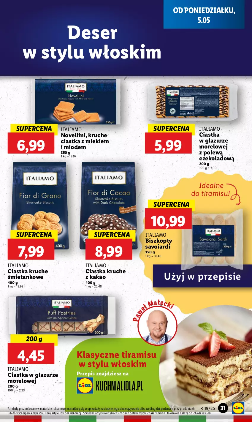 Gazetka promocyjna Lidl - GAZETKA - ważna 05.05 do 07.05.2025 - strona 35 - produkty: Biszkopty, Ciastka, Deser, Kakao, Lazur, Ser