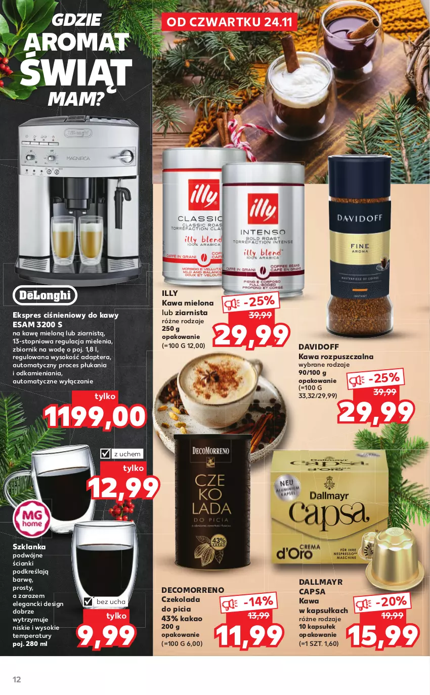 Gazetka promocyjna Kaufland - Katalog Regionalne Produkty - ważna 24.11 do 24.12.2022 - strona 12 - produkty: Czekolada, Dallmayr, Davidoff, Herbata, Kakao, Kawa, Kawa mielona, Kawa rozpuszczalna, Sok, Szklanka, Tera, Top