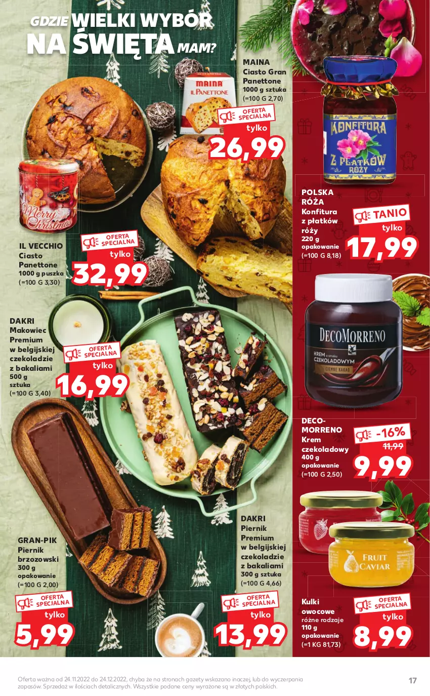 Gazetka promocyjna Kaufland - Katalog Regionalne Produkty - ważna 24.11 do 24.12.2022 - strona 17 - produkty: Deser, Gra, Konfitura, LG, Makowiec, Piernik, Róża, Ser