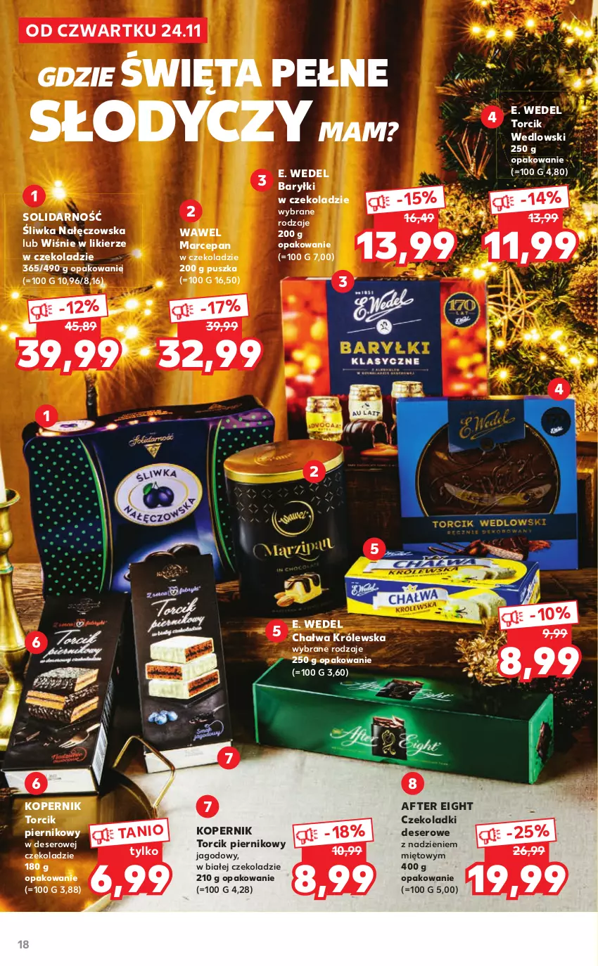 Gazetka promocyjna Kaufland - Katalog Regionalne Produkty - ważna 24.11 do 24.12.2022 - strona 18 - produkty: Baryłki, Chałwa, Deser, E. Wedel, Likier, Lody, Piernik, Ser, Wawel