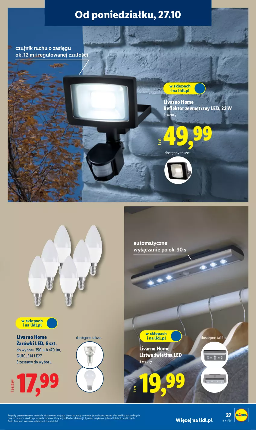Gazetka promocyjna Lidl - GAZETKA - ważna 27.10 do 31.10.2025 - strona 31 - produkty: Ivar, Listwa, Reflektor