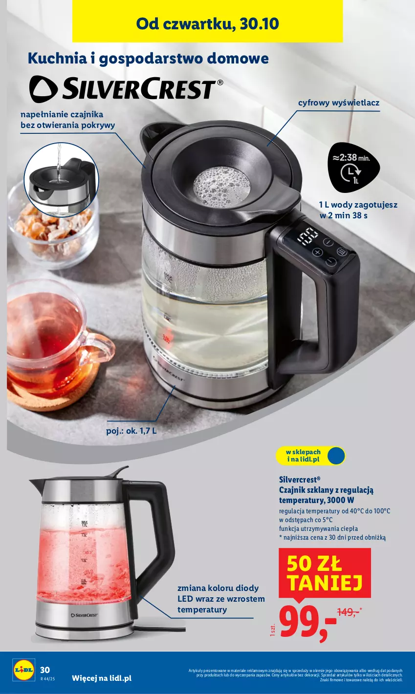 Gazetka promocyjna Lidl - GAZETKA - ważna 27.10 do 31.10.2025 - strona 34 - produkty: Czajnik, Kuchnia, Silvercrest