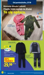 Gazetka promocyjna Lidl - GAZETKA - Gazetka - ważna od 31.10 do 31.10.2025 - strona 16 - produkty: Gin, Kosz, Koszulka, Legginsy, Bielizna, Dzieci