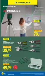 Gazetka promocyjna Lidl - GAZETKA - Gazetka - ważna od 31.10 do 31.10.2025 - strona 50 - produkty: Parkside, Ser, Noż, Laser krzyżowy, Zestaw narzędzi, Ogród