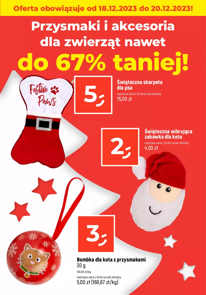 Gazetka promocyjna Dealz - NAJTAŃSZE ŚWIĘTA! - ważna 18.12 do 20.12.2023 - strona 4 - produkty: Choinka, Inka, Karp, Przysmaki, Zabawka