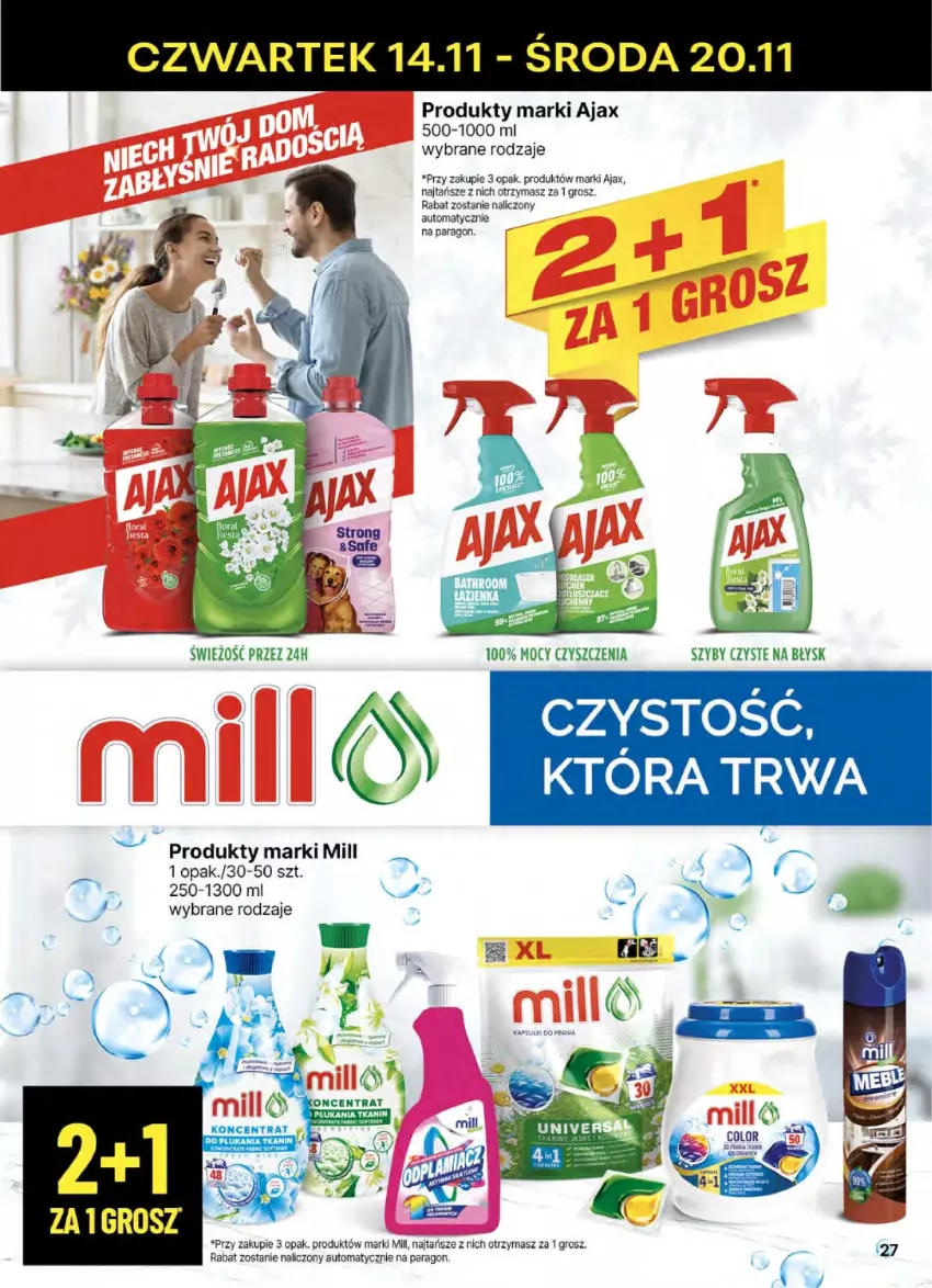 Gazetka promocyjna Delikatesy Centrum - NOWA GAZETKA Delikatesy Centrum od 14 listopada! 14-20.11.2024 - ważna 14.11 do 20.11.2024 - strona 27 - produkty: Ajax