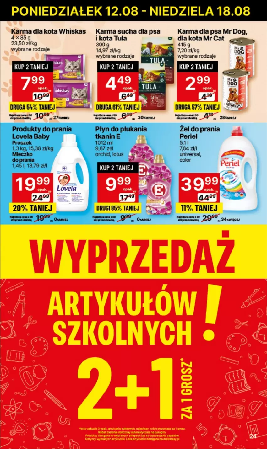 Gazetka promocyjna Delikatesy Centrum - NOWA GAZETKA Delikatesy Centrum od 12 sierpnia! 12-18.08.2024 - ważna 12.08 do 18.08.2024 - strona 24 - produkty: Lovela, Whiskas