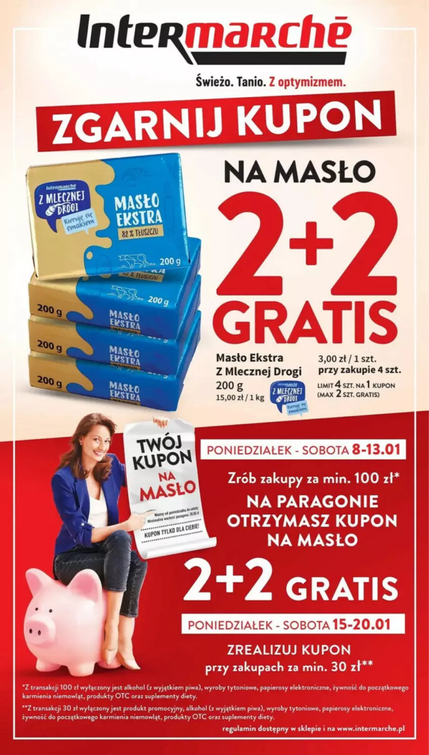 Gazetka promocyjna Intermarche - ważna 08.01 do 13.01.2024 - strona 1 - produkty: Gra, Masło