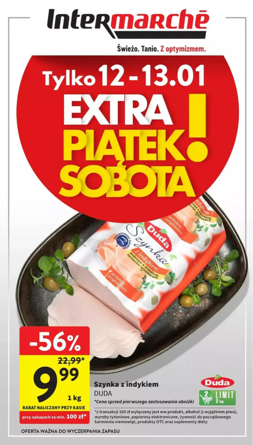 Gazetka promocyjna Intermarche - ważna 08.01 do 13.01.2024 - strona 2 - produkty: Duda, Karmi, Papier, Piwa, Szynka, Tran