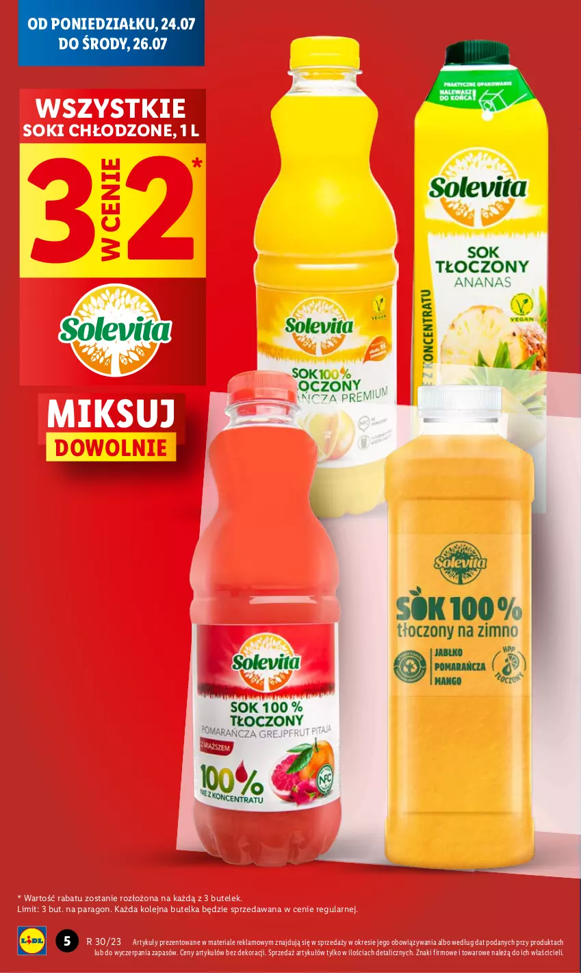 Gazetka promocyjna Lidl - GAZETKA - ważna 24.07 do 29.07.2023 - strona 12 - produkty: Olej, Sok