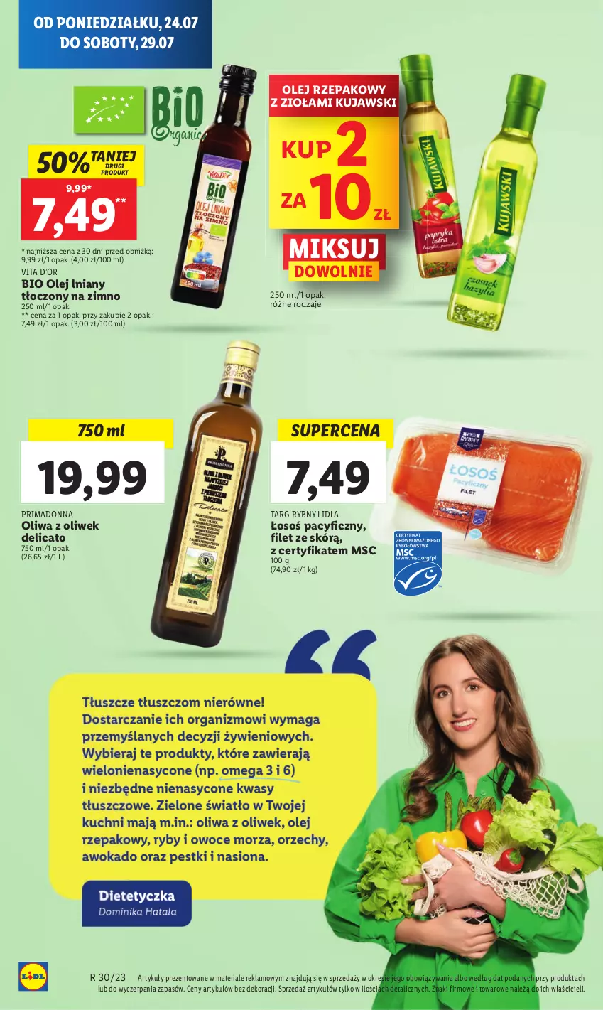 Gazetka promocyjna Lidl - GAZETKA - ważna 24.07 do 29.07.2023 - strona 28 - produkty: Kujawski, Olej, Olej rzepakowy, Oliwa z oliwek, Prima