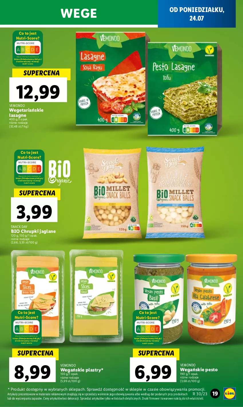 Gazetka promocyjna Lidl - GAZETKA - ważna 24.07 do 29.07.2023 - strona 31 - produkty: Chrupki, Lasagne, Pesto, Wazon