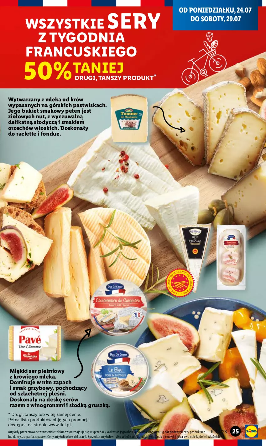 Gazetka promocyjna Lidl - GAZETKA - ważna 24.07 do 29.07.2023 - strona 37 - produkty: Bukiet, Fondue, Ser, Ser pleśniowy, Wino, Winogrona