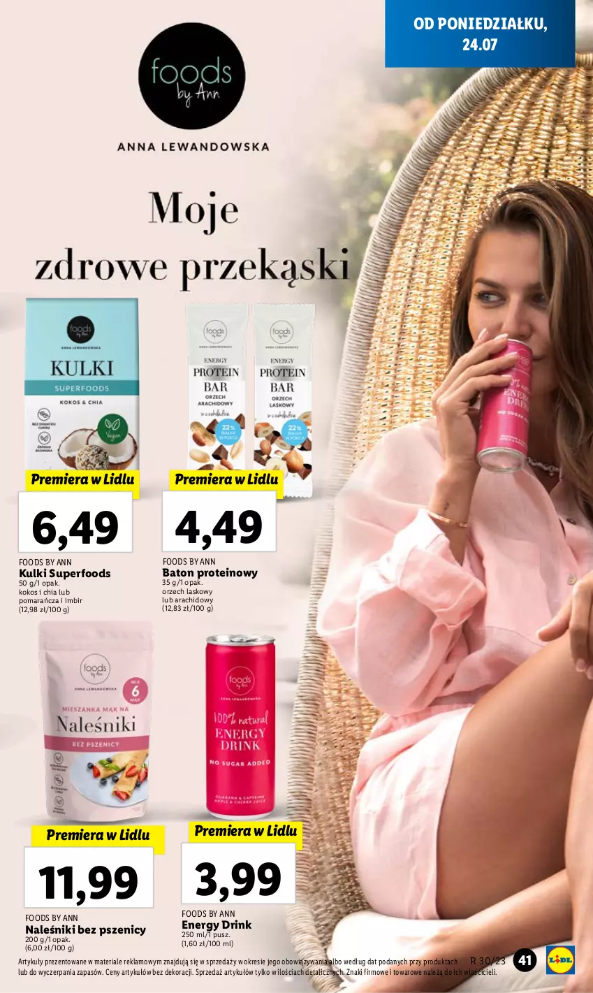 Gazetka promocyjna Lidl - GAZETKA - ważna 24.07 do 29.07.2023 - strona 55 - produkty: Baton, Chia, Imbir, Kokos, Naleśniki