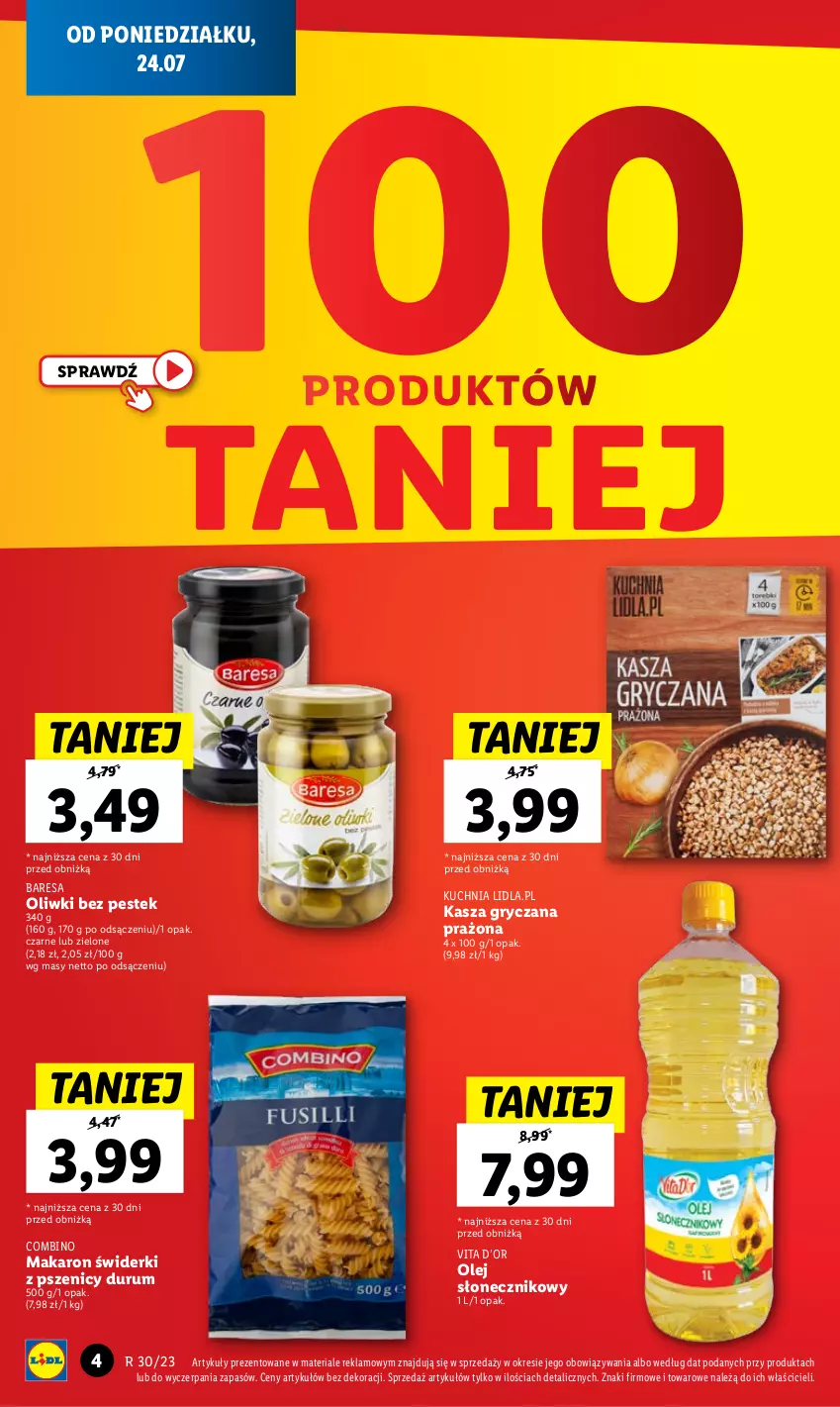 Gazetka promocyjna Lidl - GAZETKA - ważna 24.07 do 29.07.2023 - strona 6 - produkty: Gry, Kasza, Kasza gryczana, Kuchnia, Makaron, Olej, Olej słonecznikowy, Oliwki, Rum, Stek