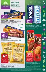 Gazetka promocyjna Stokrotka - Stokrotka Express - Gazetka - ważna od 26.11 do 26.11.2025 - strona 1 - produkty: Warzywa, Gra, Chipsy, O nas, Mascarpone, Herbatniki, Tiger, Grześki, Baton, Owoce, Mango, Mięso