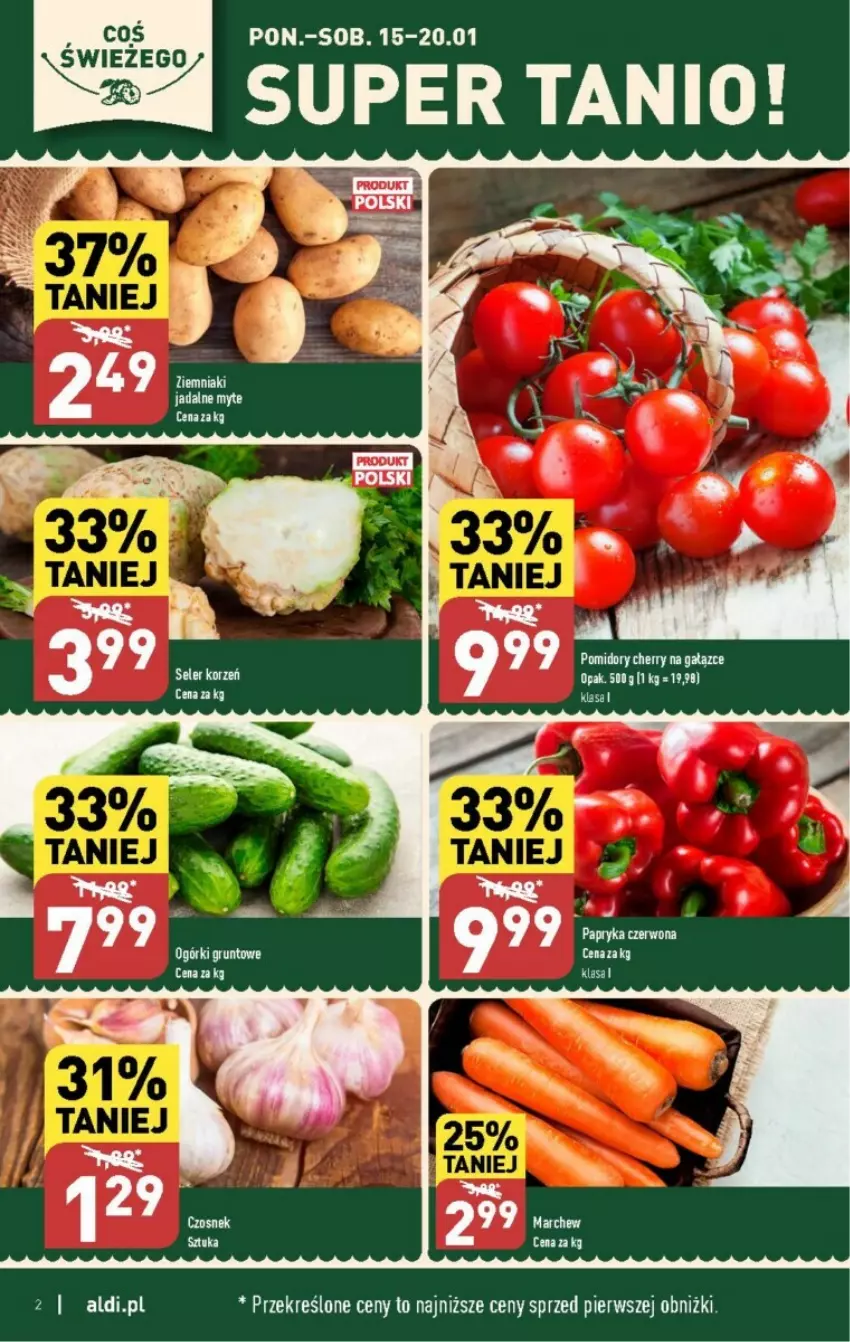 Gazetka promocyjna Aldi - ważna 15.01 do 21.01.2024 - strona 12 - produkty: Grunt, Papryka, Papryka czerwona