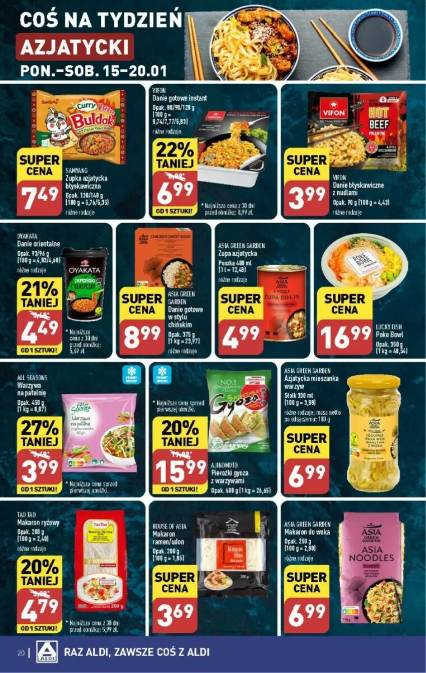 Gazetka promocyjna Aldi - ważna 15.01 do 21.01.2024 - strona 13 - produkty: All Seasons, Danie gotowe, Fa, House of Asia, Por