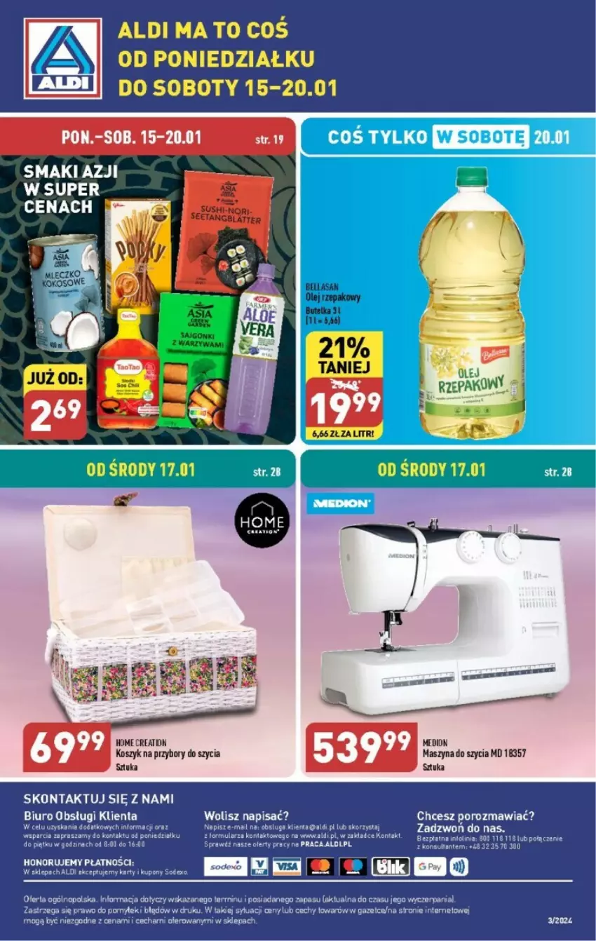 Gazetka promocyjna Aldi - ważna 15.01 do 21.01.2024 - strona 30 - produkty: Biuro, Kosz, O nas, Sajgonki, Szyna, Warzywa