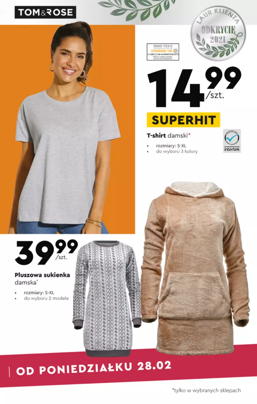 Gazetka promocyjna Biedronka - Okazje tygodnia - ważna 28.02 do 16.03.2022 - strona 3 - produkty: Sukienka, T-shirt