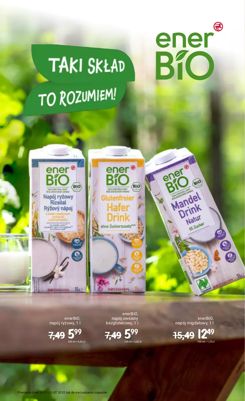 Gazetka promocyjna Rossmann - ważna 16.07 do 31.07.2022 - strona 2 - produkty: Enerbio, Napój, Ryż