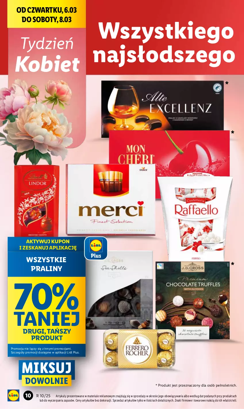 Gazetka promocyjna Lidl - GAZETKA - ważna 06.03 do 08.03.2025 - strona 10 - produkty: Praliny