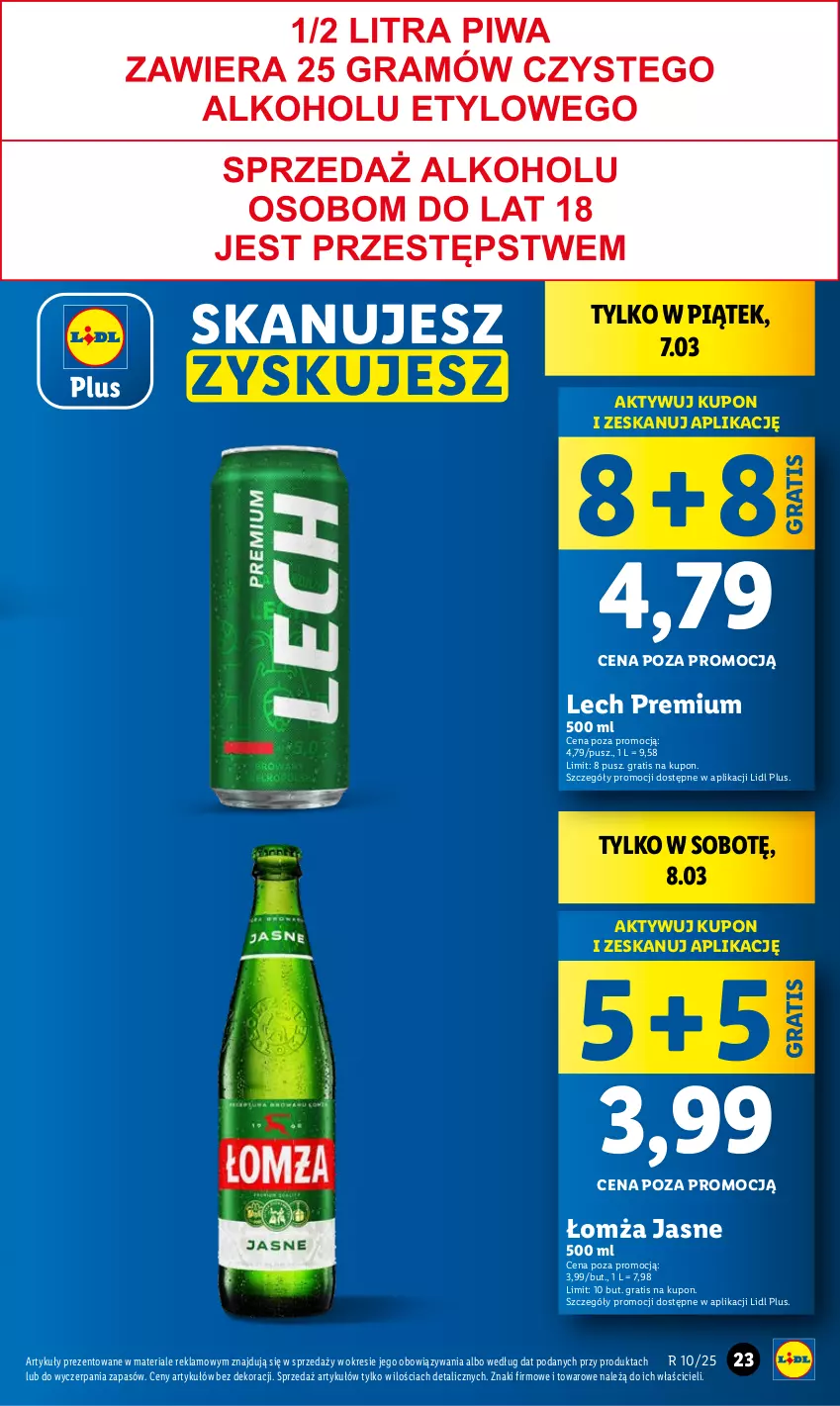 Gazetka promocyjna Lidl - GAZETKA - ważna 06.03 do 08.03.2025 - strona 25 - produkty: Gra, Lech Premium