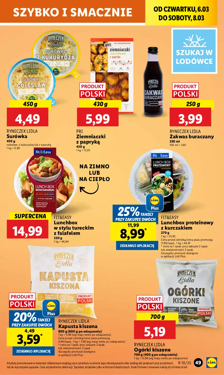 Gazetka promocyjna Lidl - GAZETKA - ważna 06.03 do 08.03.2025 - strona 57 - produkty: Fa, Kurczak, Surówka