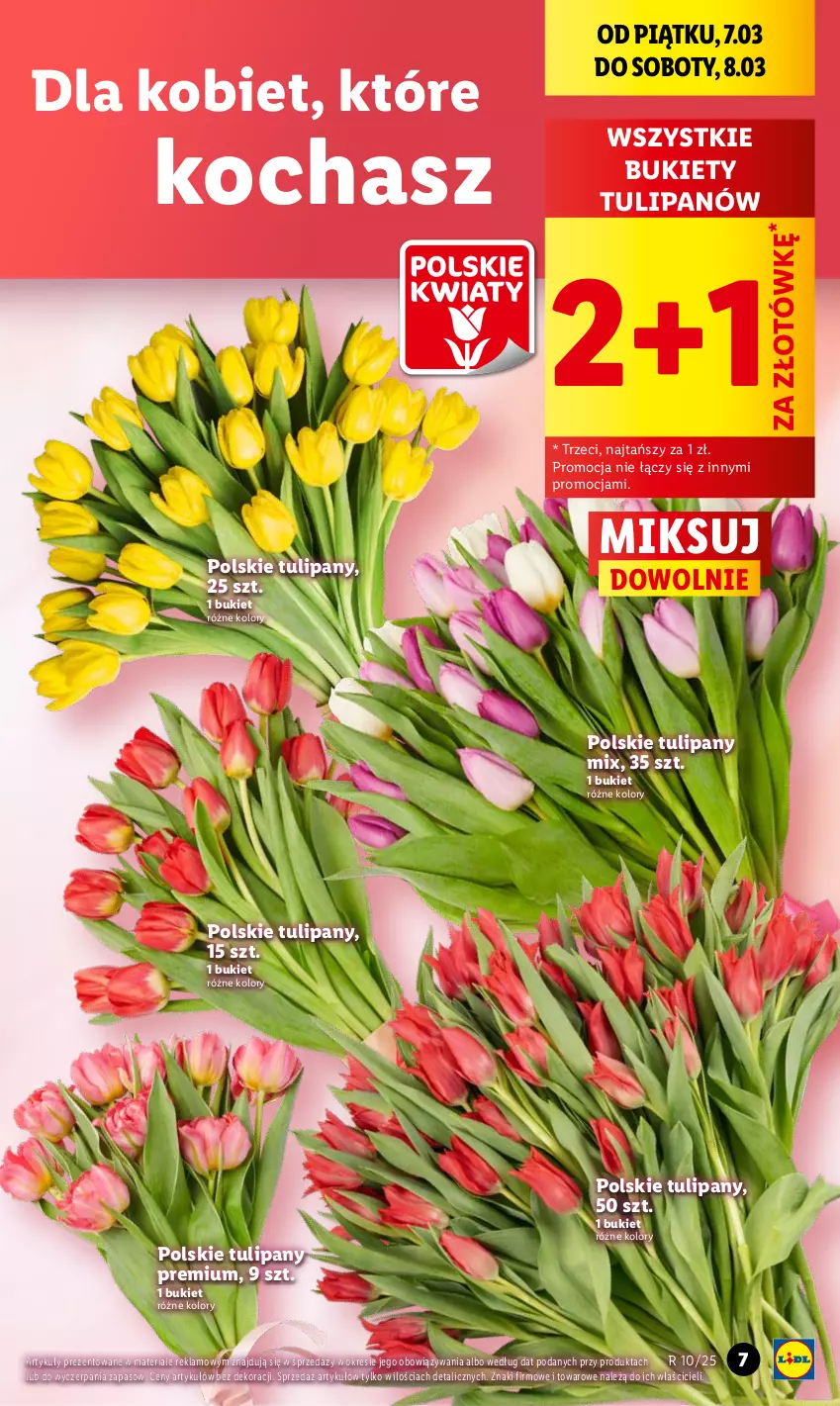 Gazetka promocyjna Lidl - GAZETKA - ważna 06.03 do 08.03.2025 - strona 7 - produkty: Bukiet, Koc, Tulipan