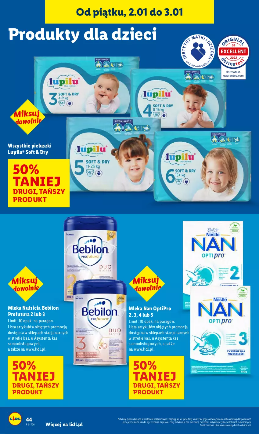 Gazetka promocyjna Lidl - GAZETKA - ważna 02.01 do 03.01.2026 - strona 46 - produkty: BEBILON, Dzieci, NAN Optipro