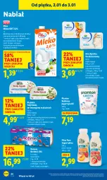Gazetka promocyjna Lidl - GAZETKA - Gazetka - ważna od 03.01 do 03.01.2026 - strona 26 - produkty: Ser, Pur, Danone, Piątnica, Jogurt, Actimel, Serek, Pilos, Owoce, Twój Smak, Ser twarogowy, Jogurt pitny, Mleko