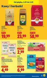 Gazetka promocyjna Lidl - GAZETKA - Gazetka - ważna od 03.01 do 03.01.2026 - strona 35 - produkty: Torebka, Kawa rozpuszczalna, Rum, Kawa ziarnista, Bell, Kawa mielona, Kawa, Bella, Mięta