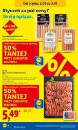 Gazetka promocyjna Lidl - GAZETKA - Gazetka - ważna od 03.01 do 03.01.2026 - strona 4 - produkty: Mięso mielone, Mięso mielone z łopatki wieprzowej, Parówki, PIKOK, Mięso