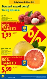 Gazetka promocyjna Lidl - GAZETKA - Gazetka - ważna od 03.01 do 03.01.2026 - strona 6 - produkty: Pomelo, Liczi