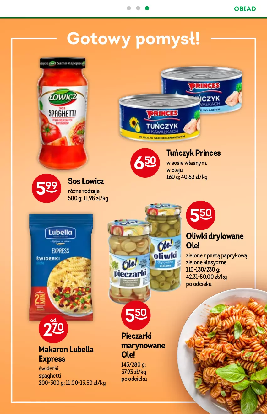 Gazetka promocyjna Żabka - ważna 03.11 do 09.11.2021 - strona 41 - produkty: Bell, Bella, Lubella, Makaron, Ole!, Olej, Oliwki, Piec, Sos, Spaghetti, Tuńczyk