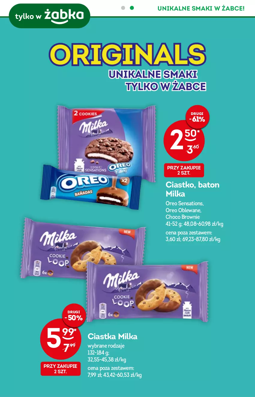 Gazetka promocyjna Żabka - ważna 03.11 do 09.11.2021 - strona 5 - produkty: Baton, Brownie, Ciastka, Milka, Oreo, Sati