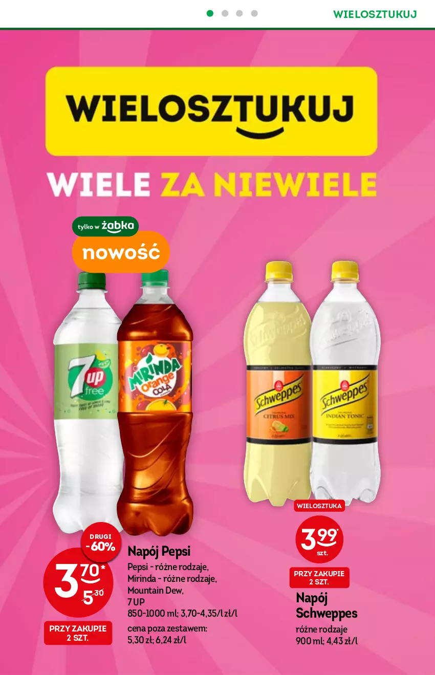 Gazetka promocyjna Żabka - ważna 03.11 do 09.11.2021 - strona 6 - produkty: Mirinda, Napój, Pepsi, Schweppes