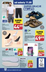 Gazetka promocyjna Aldi - Artykuły przemysłowe i tekstylia - Gazetka - ważna od 11.05 do 11.05.2024 - strona 8 - produkty: Klapki, Top, Sok, Bermudy, Wełna, Wkładki, Smartfon, Fa